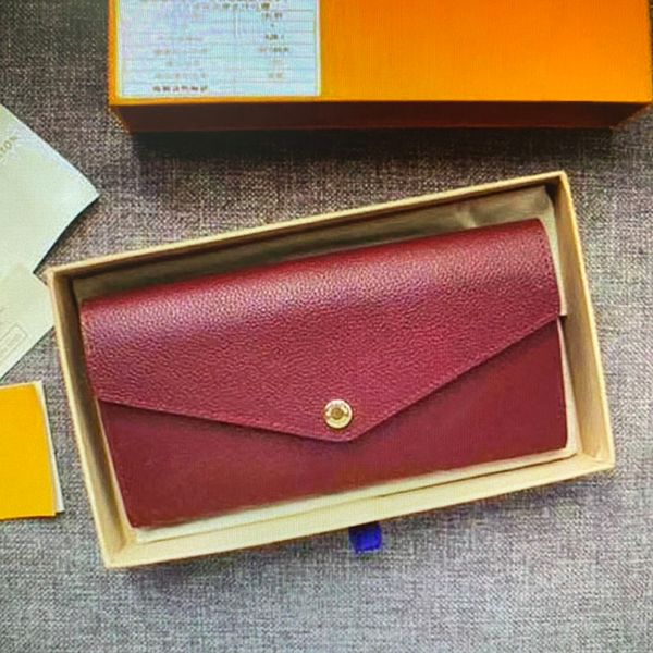 wholesale empreint leather sarah wallet women embossed envelope long wallets card holder case iconic l flower clutch purses m63690 m64081, Red;black
wholesale empreint leather sarah wallet women embossed envelope long wallets card holder case iconic l flower clutch purses m63690 m64081, Red;black