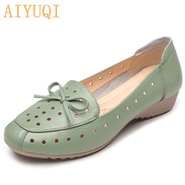 aiyuqi 2020 new summer natural genuine leather women shoes flat leisure hole shoes bow cutout women singles, Black
aiyuqi 2020 new summer natural genuine leather women shoes flat leisure hole shoes bow cutout women singles, Black