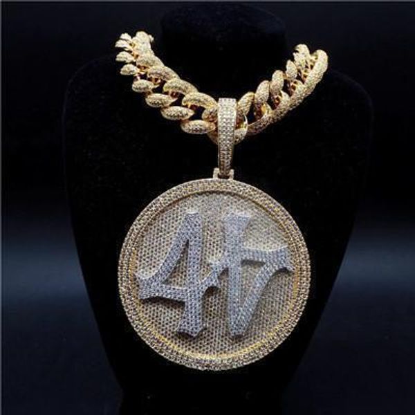 iced out big round spinner number 44 pendant necklace gold plated mens hip hop bling jewelry gift, Silver
iced out big round spinner number 44 pendant necklace gold plated mens hip hop bling jewelry gift, Silver