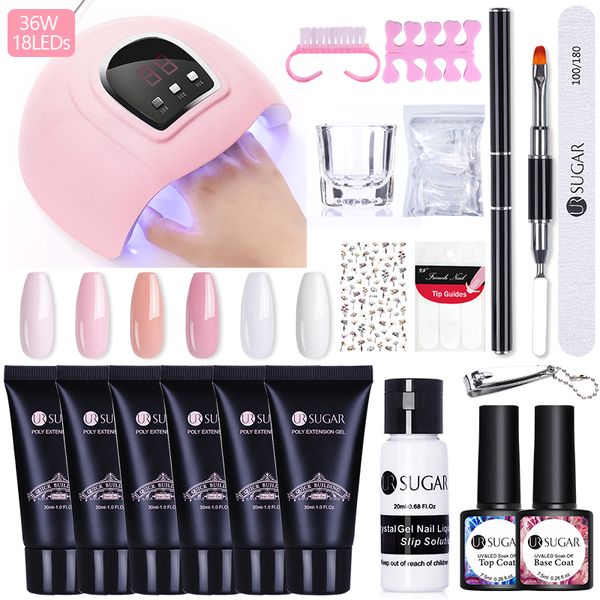 ur sugar 30ml poly uv gel nail kit all for manicures gel nail extension set acrylic solution water builder polish for nails 
ur sugar 30ml poly uv gel nail kit all for manicures gel nail extension set acrylic solution water builder polish for nails