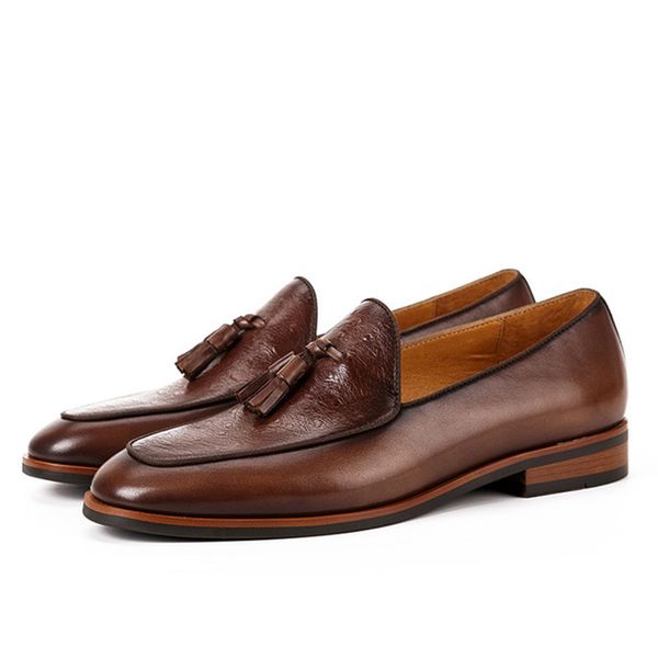 new mens formal shoes genuine leather oxford shoes for men dressing wedding men brogues office slip on driving, Black
new mens formal shoes genuine leather oxford shoes for men dressing wedding men brogues office slip on driving, Black