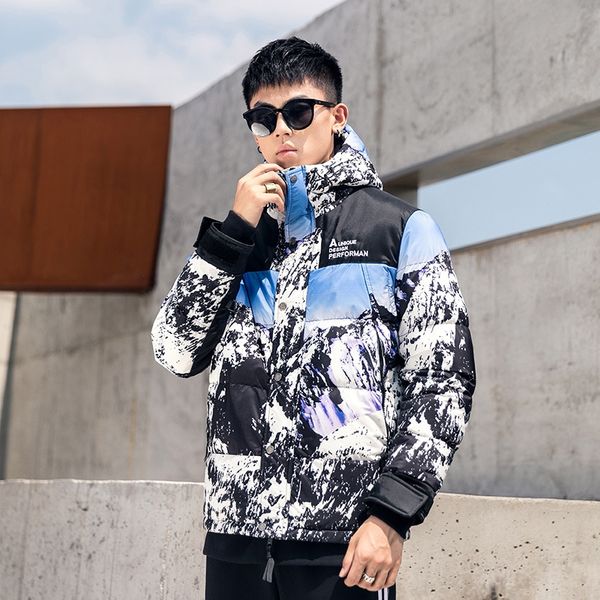trendy snow mountain men and women couple same style winter 2019 new warm down jacket down jacket warm men's coat short, Black
trendy snow mountain men and women couple same style winter 2019 new warm down jacket down jacket warm men's coat short, Black