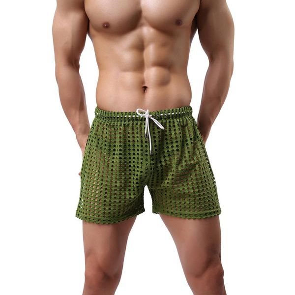 men's casual beach shorts fashion style breathable summer shorts hollow mesh short pants homme, White;black
men's casual beach shorts fashion style breathable summer shorts hollow mesh short pants homme, White;black