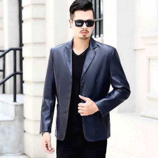 men leather suit 2020 new spring and autumn blazer male sheepskin suit genuine split leather slim black blue coat p03
men leather suit 2020 new spring and autumn blazer male sheepskin suit genuine split leather slim black blue coat p03