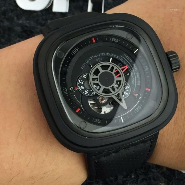 47*47mm men watches 316l stainless steel watches automatic mechanical movement for man automatic wristwatches special wristwatches 11, Slivery;brown
47*47mm men watches 316l stainless steel watches automatic mechanical movement for man automatic wristwatches special wristwatches 11, Slivery;brown
