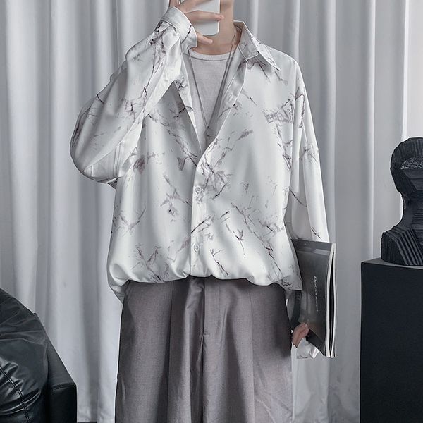 men's casual shirts korean style dress shirt fashion printed business men streetwear wild loose mens long sleeve autumn, White;black
men's casual shirts korean style dress shirt fashion printed business men streetwear wild loose mens long sleeve autumn, White;black