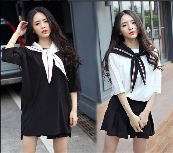 japanese female student wear sailor suit summer jk uniform school uniform short sleeve british navy style suit l13, Black;white
japanese female student wear sailor suit summer jk uniform school uniform short sleeve british navy style suit l13, Black;white