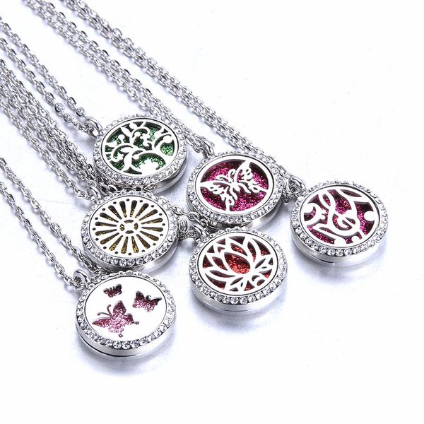 boom life aromatherapy necklace 18mm magnetic locket pendant essential oil diffuser jewelry scent perfume necklace, Silver 
boom life aromatherapy necklace 18mm magnetic locket pendant essential oil diffuser jewelry scent perfume necklace, Silver