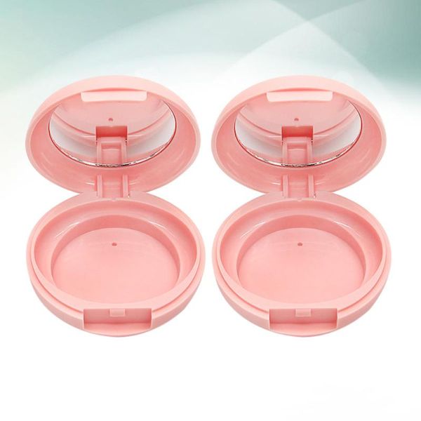 1 set of 2pcs refillable empty loose box with mirror makeup case blusher cosmetic container diy beauty tool jar (pink, n
1 set of 2pcs refillable empty loose box with mirror makeup case blusher cosmetic container diy beauty tool jar (pink, n