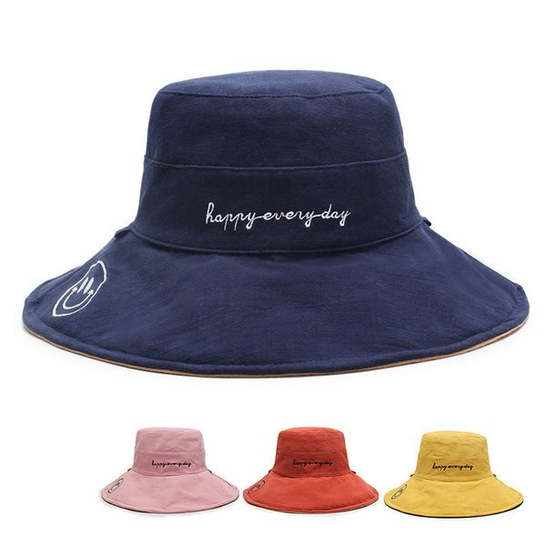 letter summer foldable wide brim bucket hat women sunscreen cotton fishing hunting cap men basin chapeau sun prevent hats
letter summer foldable wide brim bucket hat women sunscreen cotton fishing hunting cap men basin chapeau sun prevent hats
