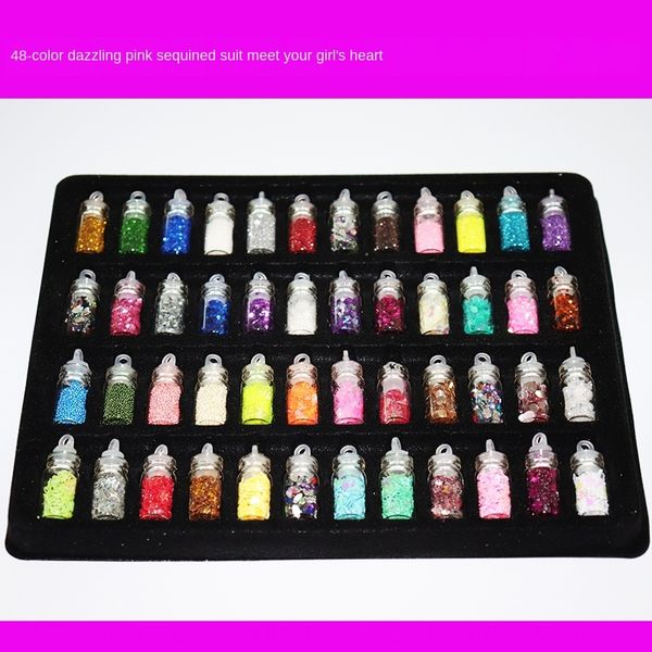 whuiq 48 bottles set sealed object flash flash powder sequins uv glue accessories uv dripping diy diy crystal accessory crystal material pac, Silver
whuiq 48 bottles set sealed object flash flash powder sequins uv glue accessories uv dripping diy diy crystal accessory crystal material pac, Silver