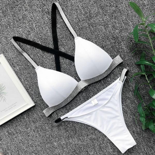bikini white cross back bandage womens swimsuit 2020 bling shiny swimwear beach bathing suits bather push up bikini, White;black
bikini white cross back bandage womens swimsuit 2020 bling shiny swimwear beach bathing suits bather push up bikini, White;black