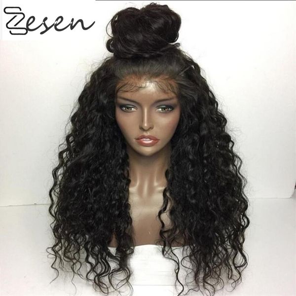 zesen long black wig loose curly black 13*4 lace front wig synthetic full wigs for women pre plucked with natural hairline
zesen long black wig loose curly black 13*4 lace front wig synthetic full wigs for women pre plucked with natural hairline