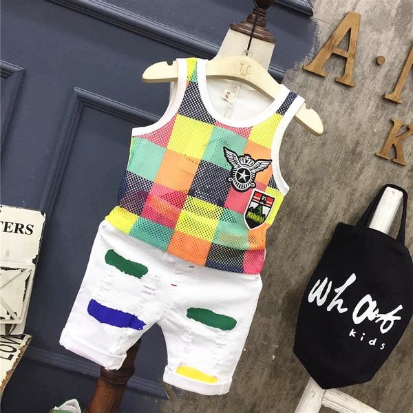 uxm3w clothing mesh children's vest children's clothing vest baby's mesh hollow sleeveless t-shirt korean cool boy's sum, Blue
uxm3w clothing mesh children's vest children's clothing vest baby's mesh hollow sleeveless t-shirt korean cool boy's sum, Blue