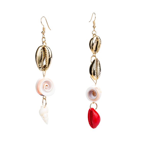 earrings alloy multi-layer shell long asymmetric ear hook earrings women's net red ocean beach wind, Golden
earrings alloy multi-layer shell long asymmetric ear hook earrings women's net red ocean beach wind, Golden