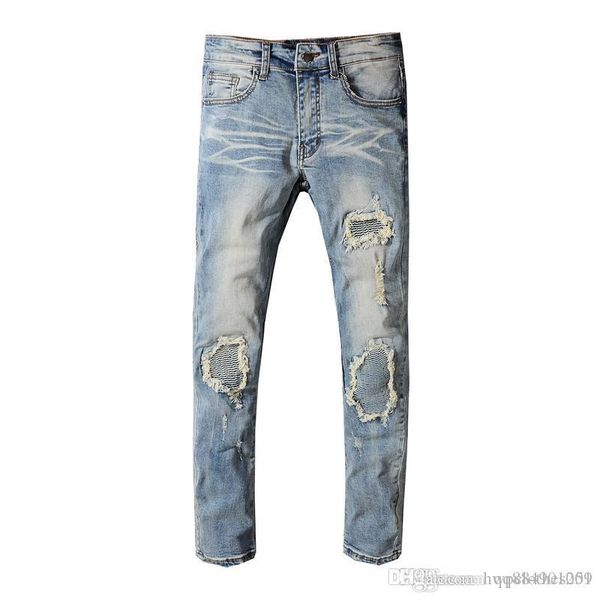 new fashion old retro a jeans stretch slim patch zipper casual straight denim pants designer jeans light drawstring printed jeans size 28-40, Blue
new fashion old retro a jeans stretch slim patch zipper casual straight denim pants designer jeans light drawstring printed jeans size 28-40, Blue