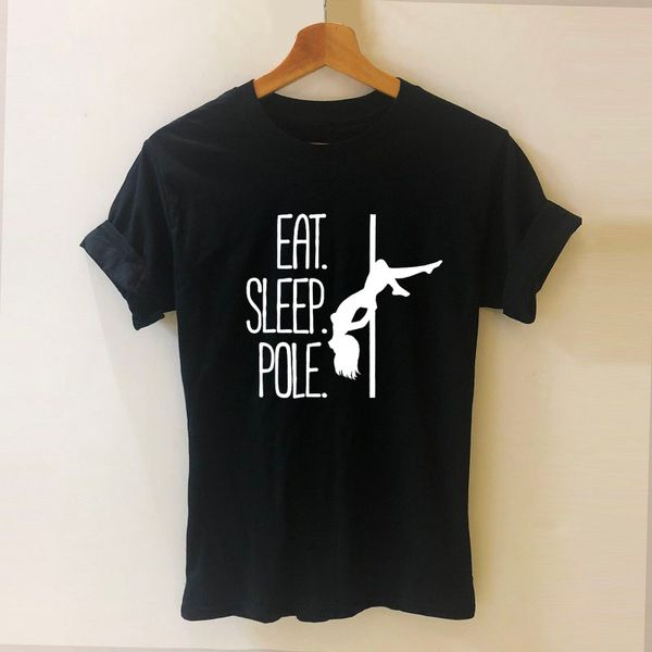 women's t-shirt eat sleep pole dance harajuku t shirt funny women clothing casual short sleeve tees plus size, White
women's t-shirt eat sleep pole dance harajuku t shirt funny women clothing casual short sleeve tees plus size, White