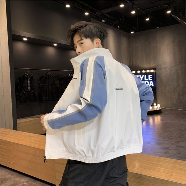 2020 new stand collar youth thin spring and autumn new men's baseball collar trendy baseball jacket thin jacket jacket, Black;brown
2020 new stand collar youth thin spring and autumn new men's baseball collar trendy baseball jacket thin jacket jacket, Black;brown