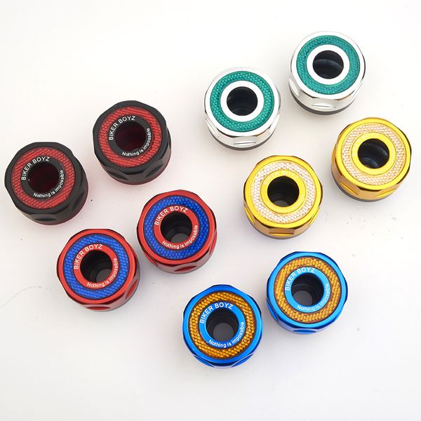 cnc aluminum front fork wheel frame sliders motorbike falling protection motorcycle accessories with reflective warning device
cnc aluminum front fork wheel frame sliders motorbike falling protection motorcycle accessories with reflective warning device