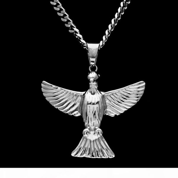 fashion stainless steel flying eagle bird pendant necklace for men women punk hip hop style gold silver animal pendant necklace
fashion stainless steel flying eagle bird pendant necklace for men women punk hip hop style gold silver animal pendant necklace
