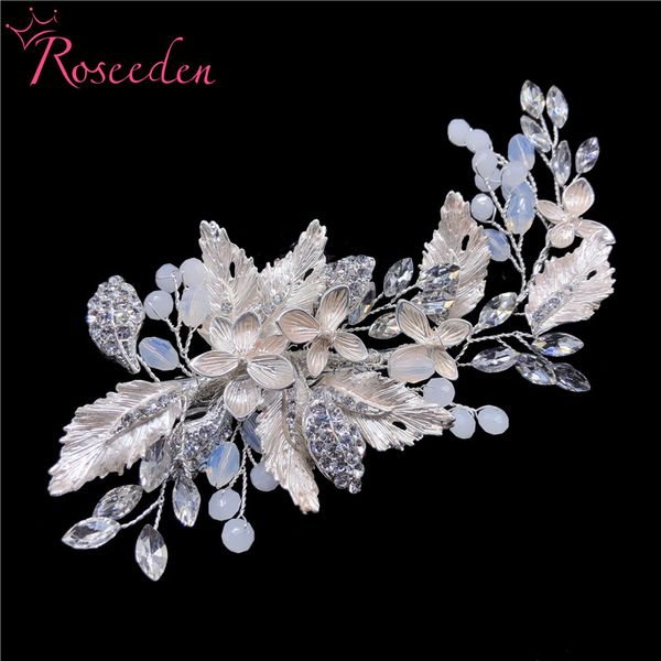 opal crystal floral bridal brides hair comb headpiece handmade pearls wedding hair accessories re3408, Golden;silver
opal crystal floral bridal brides hair comb headpiece handmade pearls wedding hair accessories re3408, Golden;silver