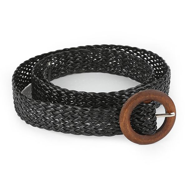 women braid belt female fashion hollow breathable black square buckle woven braided waist belt for pants dress ladies straps, Black;brown
women braid belt female fashion hollow breathable black square buckle woven braided waist belt for pants dress ladies straps, Black;brown