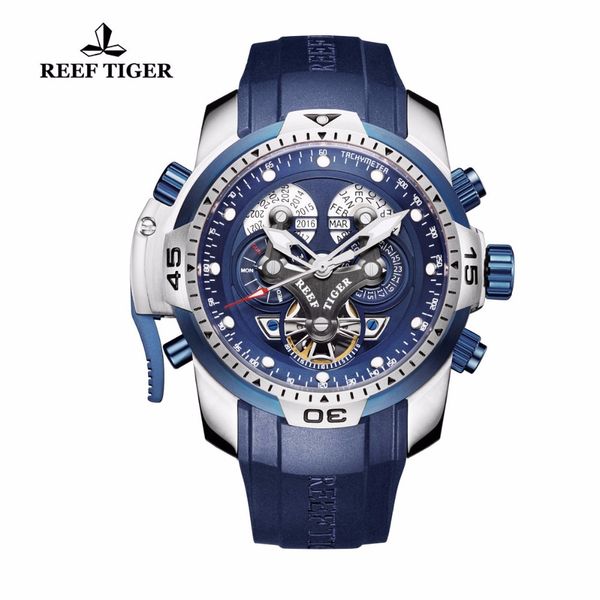 

reef tiger / rt designer sport мђжкие а perpetual calendar даа ден complicated иний иеѬбла меани, Silver