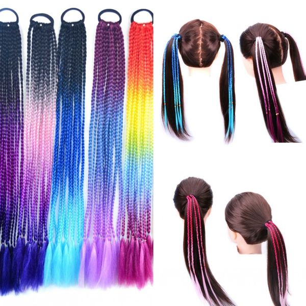 cute girls braiding ponytail holder colorful ribbon roll elastic hair bands gradient pony tail twist braid hair extension 60cm,24inch, Black
cute girls braiding ponytail holder colorful ribbon roll elastic hair bands gradient pony tail twist braid hair extension 60cm,24inch, Black