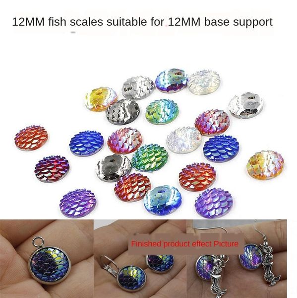 12mm flat bottom resin round fish scale smooth accessories diamond plated ab color diamond accessories fish scale, Silver
12mm flat bottom resin round fish scale smooth accessories diamond plated ab color diamond accessories fish scale, Silver