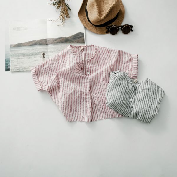 summer children linen short-sleeve cotton shirt d han ban batwing sleeve ultra-thin thin strips cotton and linen shirt, Blue
summer children linen short-sleeve cotton shirt d han ban batwing sleeve ultra-thin thin strips cotton and linen shirt, Blue