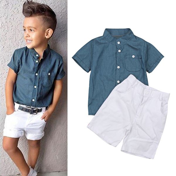 2piece toddler boys summer clothes kids wear fashion blue short sleeves baby t-shirt+white shorts children clothing sets
2piece toddler boys summer clothes kids wear fashion blue short sleeves baby t-shirt+white shorts children clothing sets