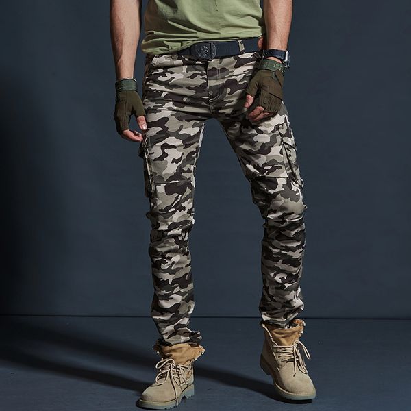fashion streetwear men jeans multi pockets casual cargo pants outdoor camouflage trouser elastic slim hip hop pants men, Blue
fashion streetwear men jeans multi pockets casual cargo pants outdoor camouflage trouser elastic slim hip hop pants men, Blue