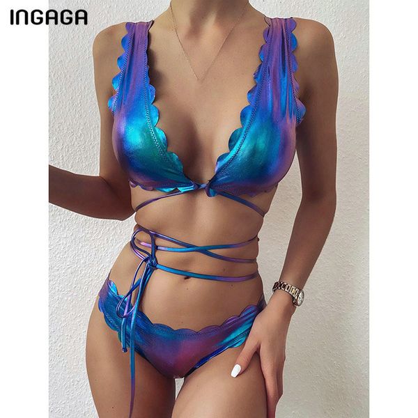 ingaga push up bikinis swimsuits cross string swimwear women laser lace biquini beachwear 2020 bathing suits bikini set female, White;black
ingaga push up bikinis swimsuits cross string swimwear women laser lace biquini beachwear 2020 bathing suits bikini set female, White;black