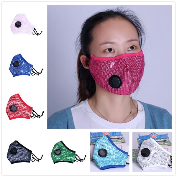 fashion sequins face mask universal dust-proof anti-fog breathable 8 colors face mask with breathing valve 10pcs
fashion sequins face mask universal dust-proof anti-fog breathable 8 colors face mask with breathing valve 10pcs