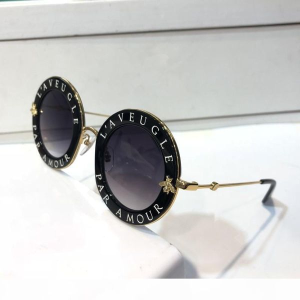 luxury 0113 designer sunglasses for women fashion round summer style black gold frame eyewear uv protection lens come with case, White;black
luxury 0113 designer sunglasses for women fashion round summer style black gold frame eyewear uv protection lens come with case, White;black