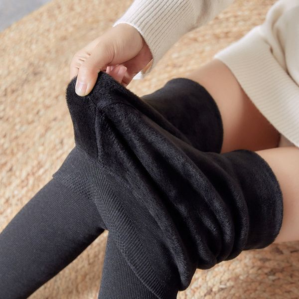 winter lady fashion thick cashmere stripe full length leggings solid elastic high waist skinny pants women warm velvet clothing, Black
winter lady fashion thick cashmere stripe full length leggings solid elastic high waist skinny pants women warm velvet clothing, Black