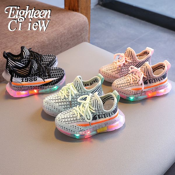 new children's glowing shoes baby soft bottom light up sports shoes boys girls breathable fashion led light coconut sneakers, Black
new children's glowing shoes baby soft bottom light up sports shoes boys girls breathable fashion led light coconut sneakers, Black