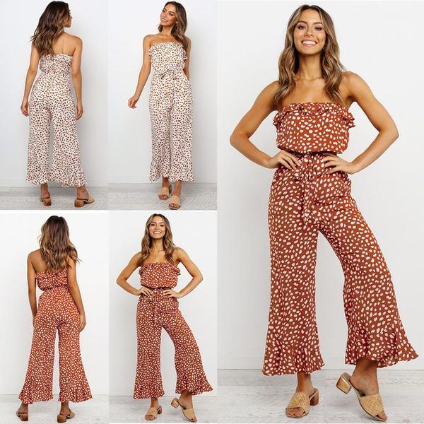 women's pants & capris siamese trousers for women dot printed chiffon ruffle ankle length one piece pleat flounce spaghetti strap flare, Black;white
women's pants & capris siamese trousers for women dot printed chiffon ruffle ankle length one piece pleat flounce spaghetti strap flare, Black;white