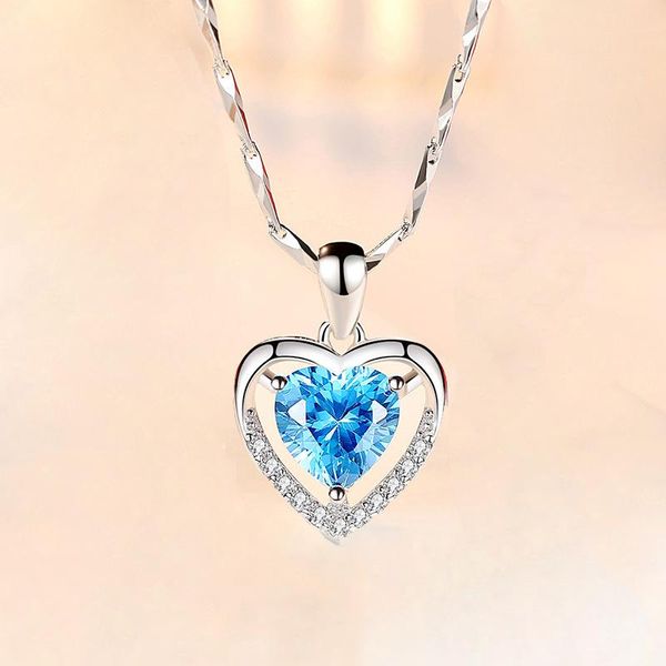 necklace 925 sterling silver jewelry fashion all-match clavicle chain suitable for social gathering party charm heart diamond pendant
necklace 925 sterling silver jewelry fashion all-match clavicle chain suitable for social gathering party charm heart diamond pendant