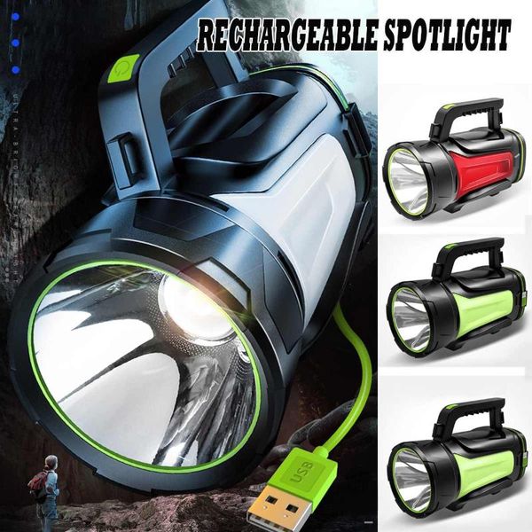 High Power Led Searchlight Spotlight 200/300/500w Torch Camping Lantern Light For Hiking Hunting