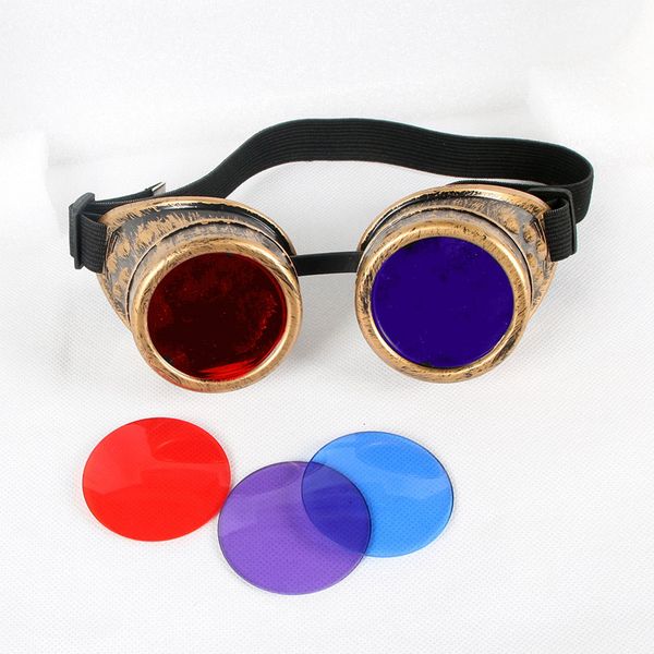 steampunk goggles gothic vintage style punk gothic glasses cosplay bronze frame 7 colour lens new fashion, White;black
steampunk goggles gothic vintage style punk gothic glasses cosplay bronze frame 7 colour lens new fashion, White;black