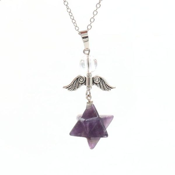 amethysts merkaba symbol silver plated angel wing pendant star point necklace black agates spiritual jewelry
amethysts merkaba symbol silver plated angel wing pendant star point necklace black agates spiritual jewelry
