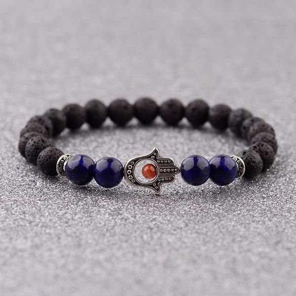 natural lava beads bracelet hommes bileklik bijoux women prayer meditation hand evil eye bracelet fashion jewelry, Black
natural lava beads bracelet hommes bileklik bijoux women prayer meditation hand evil eye bracelet fashion jewelry, Black