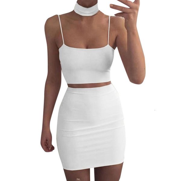 white women's solid two piece set summer sleeveless crop and skirts waist bodycon suit set conjuntos femininos@35, Gray
white women's solid two piece set summer sleeveless crop and skirts waist bodycon suit set conjuntos femininos@35, Gray