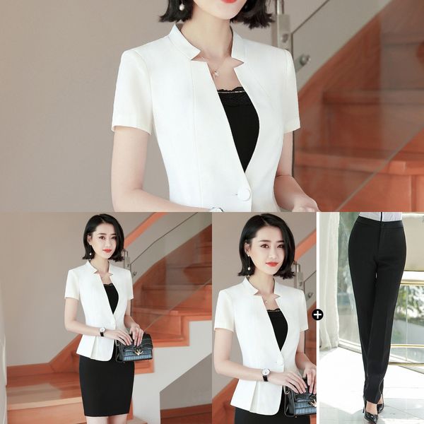 summer suit women's korean style small suit work thin fashionable temperament formal professional ol dress coat coat dress, White;black
summer suit women's korean style small suit work thin fashionable temperament formal professional ol dress coat coat dress, White;black