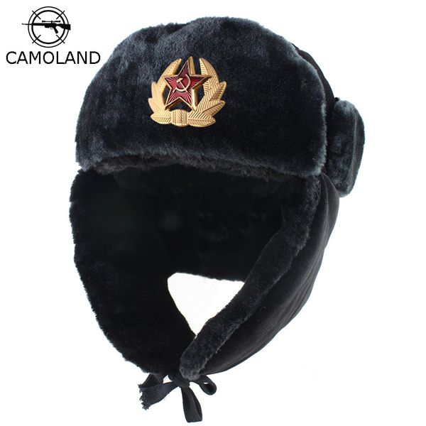soviet army military badge russia ushanka bomber hats pilot trapper trooper hat winter faux rabbit fur earflap men snow caps t200730, Blue;gray
soviet army military badge russia ushanka bomber hats pilot trapper trooper hat winter faux rabbit fur earflap men snow caps t200730, Blue;gray