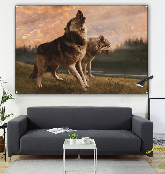 two wolves on the grass hang paintings and flags, living room decoration, sofa background 600d, 4 buttons 100 * 150cm
two wolves on the grass hang paintings and flags, living room decoration, sofa background 600d, 4 buttons 100 * 150cm