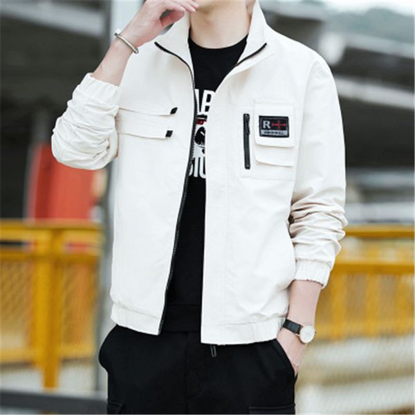 man stand collar jacket coats fashion korean version casual long sleeve outerwear designer male solid color loose zipzer pocket jackets, Black;brown
man stand collar jacket coats fashion korean version casual long sleeve outerwear designer male solid color loose zipzer pocket jackets, Black;brown