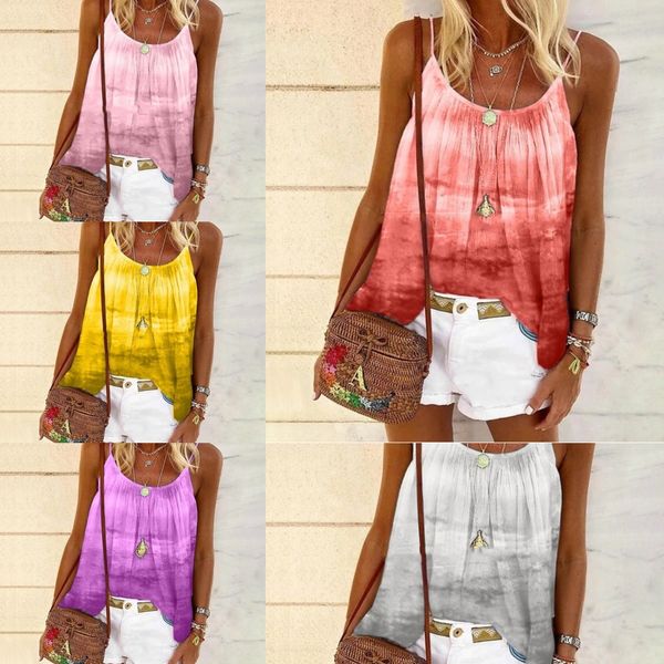2020 summer new women's sling vest digital digital printing tie-dyed loose suspender vest t-shirt for women, Camo
2020 summer new women's sling vest digital digital printing tie-dyed loose suspender vest t-shirt for women, Camo