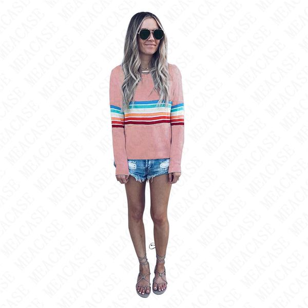 designer color striped hoodie long sleeve t shirt women autumn spring pullover sweatshirt girls o-neck blouse hoodies d71514, White
designer color striped hoodie long sleeve t shirt women autumn spring pullover sweatshirt girls o-neck blouse hoodies d71514, White